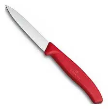 [6.7601] CUCHILLO LISO 8 CM ROJO