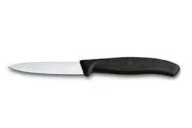 [6.7603] CUCHILLO LISO 8 CM NEGRO