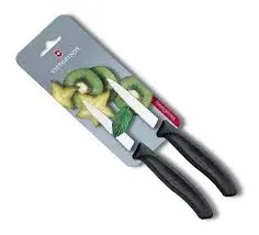 [6.7633.B] CUCHILLO LEGUMBRES SC FILO DENTADO 2PZA NEGRO